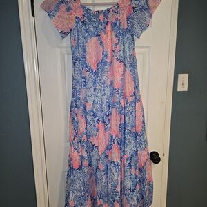Lilly Pulitzer Dezi Off-Shoulder Maxi Dress